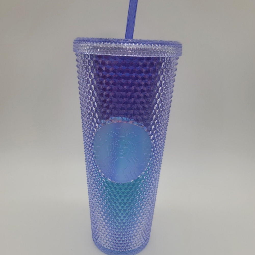 Starbucks Multi Colored Rainbow Iridescent Studded Tumbler Unicorn - Europe 2020